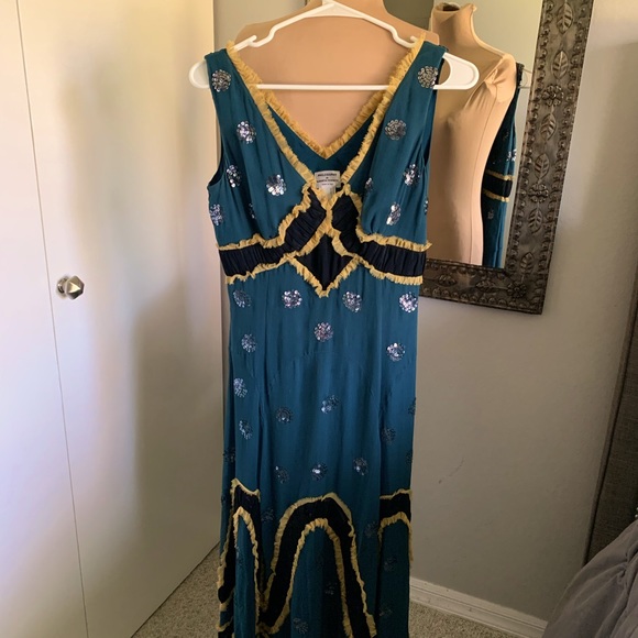 PHILOSOPHY DI ALBERTA FERRETTI SILK MIDI DRESS. BEAUTIFUL LIKE NEW SIZE 2 - Picture 5 of 7